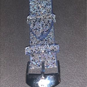 Michele watch band size 18 blue